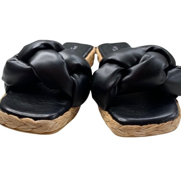 Jeffrey Campbell Shoes - SUMMER CLEARANCE NEW Jeffrey Campbell Black Braided Faux Leather Slides